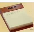 Wood Note Holder w/ Self-Stick Paper